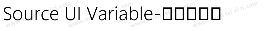 Source UI Variable字体转换